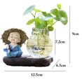 thumbnail image 4 of Glass Vase Creative Lovely Monk Multi-purpose Plant Terrarium Desktop Ornament, 4 of 6