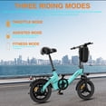 thumbnail image 4 of Bodywel Commuter Electric Bike for Adults, 500W Peak Motor, Electric Bicycle with 36V 13Ah Battery, 14" Mini E Bike, 20MPH, 25Miles Range, UL2849, 4 of 10