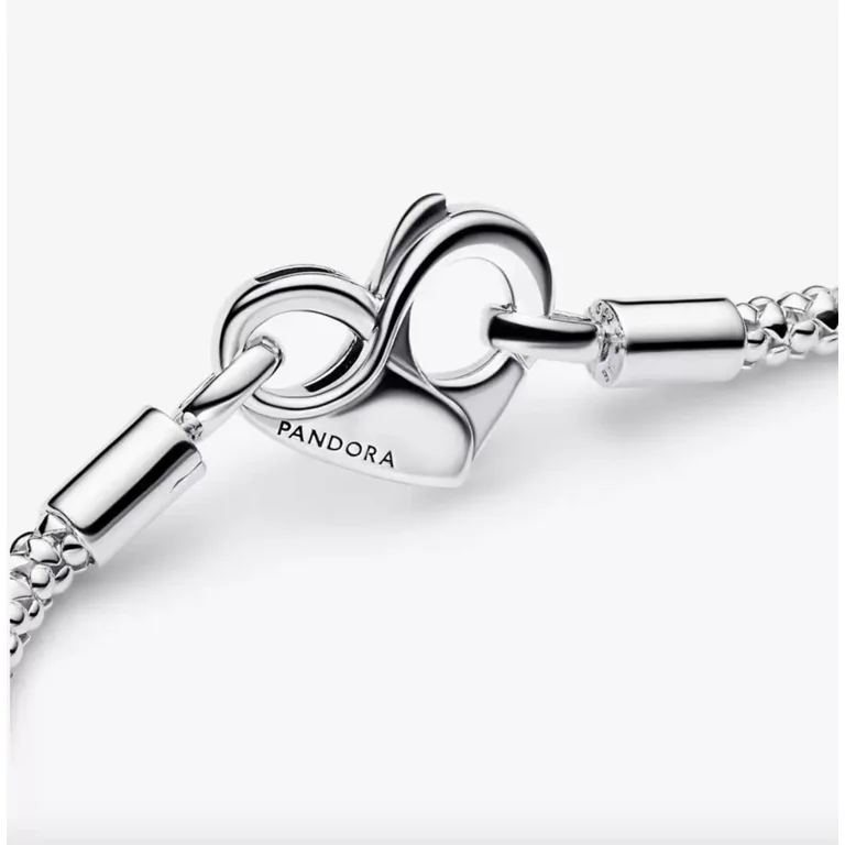 Pandora Moments Studded Silver Chain Bracelet (7.5in) - Walmart.com