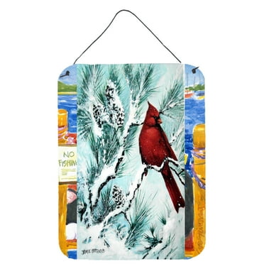 Carolines Treasures PJC1057DS1216 Winters Glory Redbird 1 Northern Cardinal Wall or Door Hanging Prints 12x16 multicolor