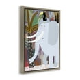 thumbnail image 4 of Elephant & Toucan in Jungle Brown Framed Floater Canvas Wall Art, design by Carla Daly, 4 of 10