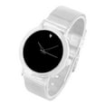 thumbnail image 4 of Men's Simple Slim Stainless Steel Round Dial Mesh Band sleek designer Wrist Watches - 4904, 4 of 5
