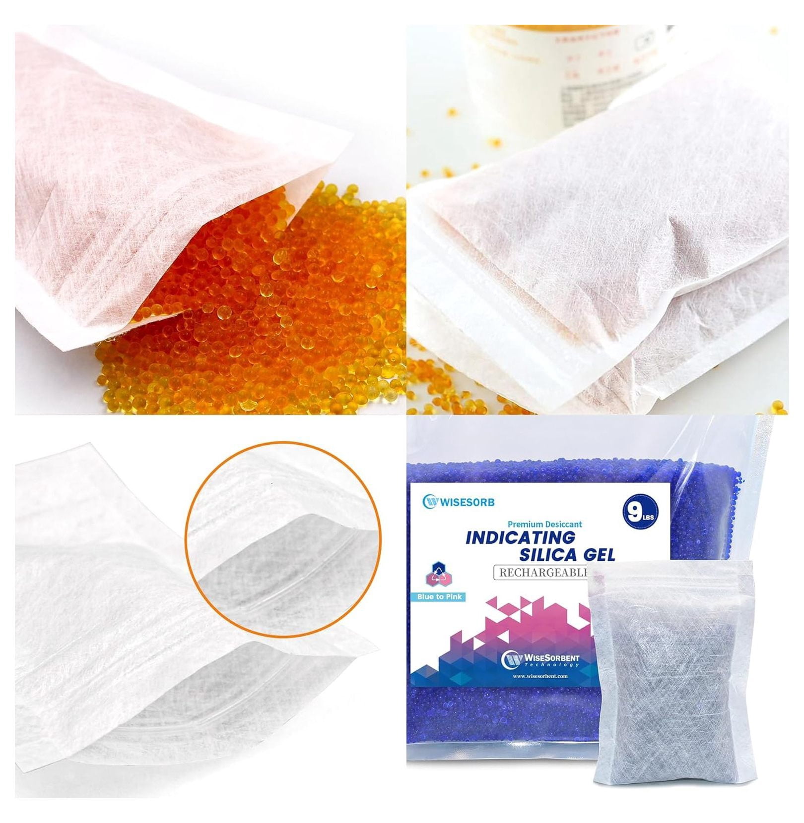 30 Packs Breathable Paper Bags, 6.3 by 8.2 Inch Zip Lock Storage Bags,for Storage, Silica Gel Beads, Desiccant, Jewelry, Samples