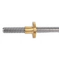 thumbnail image 2 of 1 PCS T8 Lead Screw THSL-500-8D Trapezoidal Lead Screw anti backlash spring loaded nut Thread 8mm Length 200 300 400 600 700 800, 2 of 6