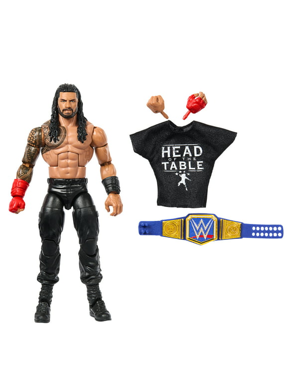 WWE Top Picks Elite Collection Roman Reigns Action Figure & Accessories, Posable Collectible (6-in)