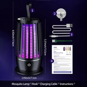 Electric Bug Zapper, Rechargeable Portable Zapper with USB Charging,Indoor Outdoor Fly Zapper & Insect Trap, High Efficiency Fruit Fly Killer with Safety Shield for Patio and Home(1pc))