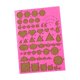 thumbnail image 4 of Herramienta de dibujo de regla DIY, plantilla portátil hecha a mano, plantilla de filigrana de diferentes formas, herramienta de papel para filigrana Rosa Macarena tablero de quilling de papel, 4 of 8