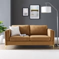 thumbnail image 2 of Modway Kaiya Performance Velvet Sofa in Cognac, 2 of 4