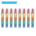 thumbnail image 3 of Uxcell Stacking Crayons, 8 Pack 5 Colors Stackable Round Drawing Crayons, 3 of 6