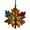 Orange, variant on Maple Leaf Suncatcher - Stained Glass Window Hanging with Glitter Details, Fall Ornaments for Thanksgiving Decor, Autumn Leaf Window Wall Decorations