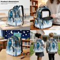 thumbnail image 3 of Xoenoiee Wolf Lightning Print Kids Bookbag School Backpack with Lunch Box for Boys Girls, Childrens Backpack for Girls School Bags with Pencil Case Set of 3 Travel Daypack Satchel Bagpack, 3 of 6