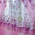 thumbnail image 4 of Pink Lace Curtain Quality Embroidered Purple Window Queen Room Screening Dodechedron Belt Finished Product Violet Curtains, 4 of 5