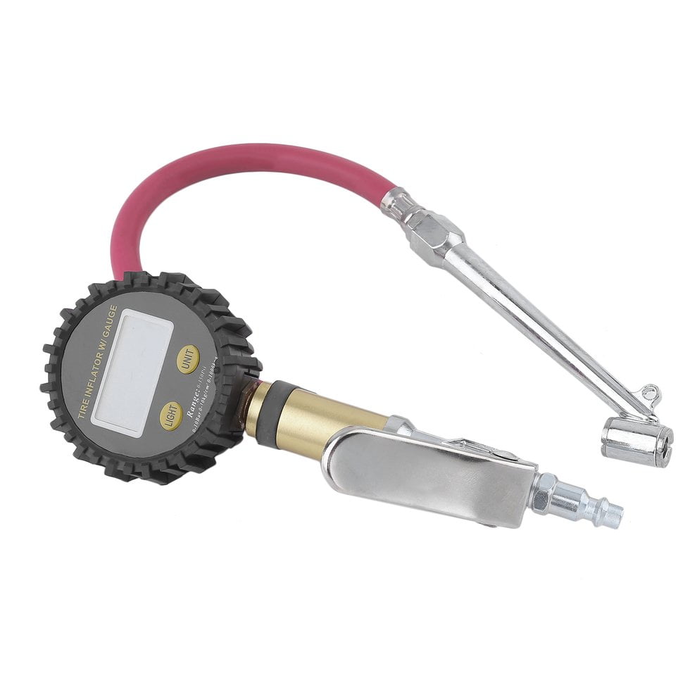 hand tire pump with gauge