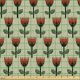 thumbnail image 2 of Ambesonne Floral Fabric by the Yard Upholstery, Graphical Tulips Concept, 5 Yards, Beige Multicolor, 2 of 5