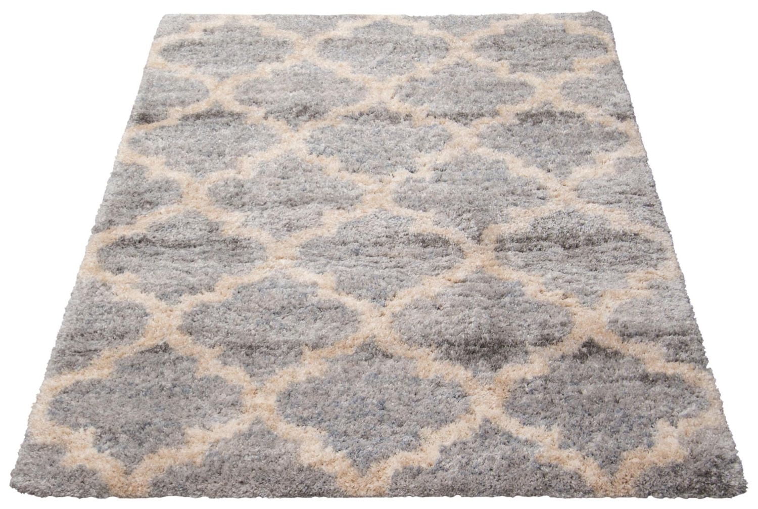 ECARPET Trellis Frieze Area Rug Fluffy Carpet for Bedroom, Ultra Soft & Plush Annica Collection