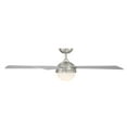 thumbnail image 3 of Eclipse Indoor and Outdoor 5-Blade Smart Ceiling Fan 54in Brushed Nickel Titanium with 3000K LED Light Kit and Remote Control, 3 of 5