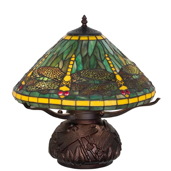 17" High Tiffany Dragonfly Table Lamp