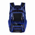 thumbnail image 2 of Lusa Large Capacity Clear Backpack for School and Travel Cool Transparent Waterproof Double Shoulder Schoolbag with Reinforced Straps Multiple Pockets Concert Streetwear Blue One Size, 2 of 3