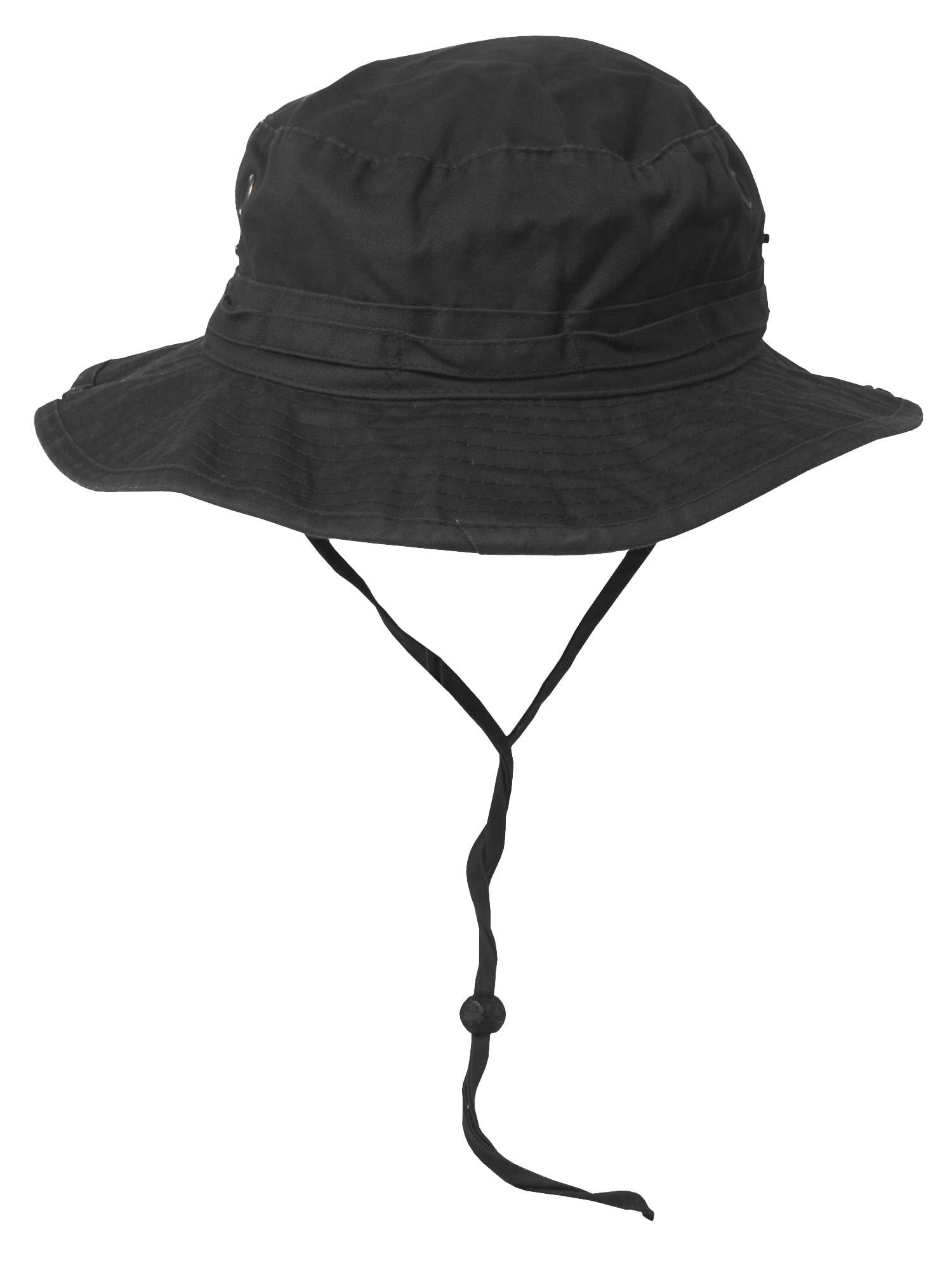 帽子 WOOL WASHED HUNTING - Black Twill Washed Hunting Hat w/ Cord- Black, Medium - Walmart.com