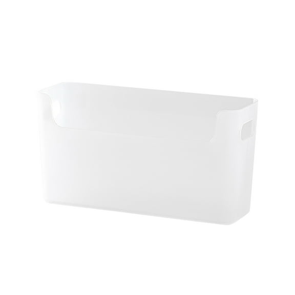 Plastic Wall Mount Storage Box - 2-Pack, Adhesive Design & Multifunctional - Space-Saving Organizer for Dorms/Kitchens