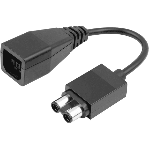 AC Power Supply Converter Cable Compatible with Xbox 360 to Xbox One, 25cm Adapter Cord Female to Male, Reuse Old Xbox 360 Power Brick on Xbox One Console, Portable Transfer Replacement Part
