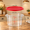 Red-2 Qt-2, variant on 1 Qt Dough Proofing Container With Lid And Red Scale White