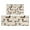 Cute Cartoon Dachshund, variant on Dog Paw Footprint Kitchen Rugs Sets Of 2,Anti Fatigue Kitchen Mat Rugs Non Slip Washable,Decorative Kitchen Floor Mats for Kitchen,Sink,Laundry,17"x30"+17"x47"