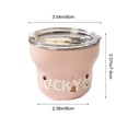 thumbnail image 3 of Stainless Steel Coffee Cup,9 oz Cute Portable Travel Mug with Leakproof Lid & Graphic Printed,Lightweight Tumbler for Office Desk,Daily Commute,Pink, 3 of 6