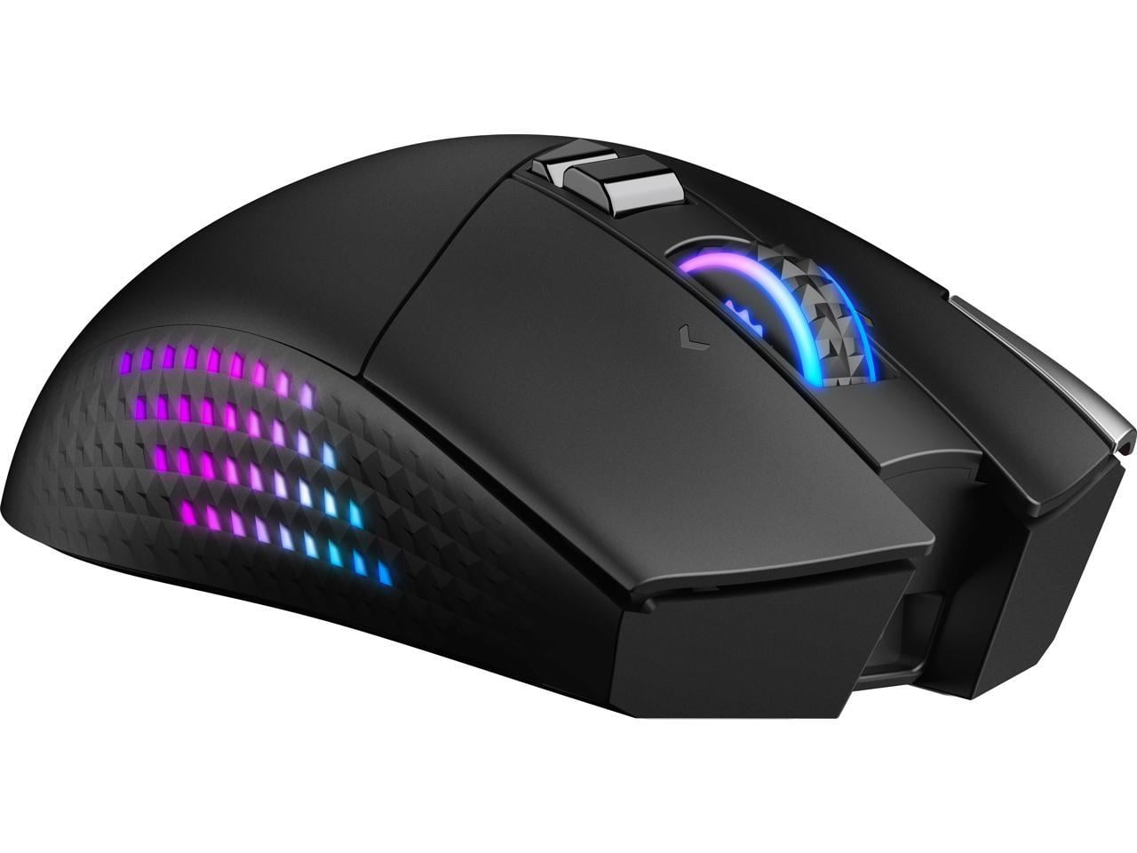 MSI VERSA PRO Gaming Mouse - Pixart 3395 - Cable/Wireless - Bluetooth/Radio Frequency - 2.40 GHz - Rechargeable - Black - USB 2.0 - 26000 dpi - 4 Way Scroll - 15 Button(s) - 13 Programmable Button(...