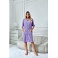 thumbnail image 2 of Richie House Housecoat Women Zipper Front Duster Robe 3/4 Lounger Housedress Pocket Nightgown S-3XL RHW4008-B-L, 2 of 5