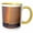Yellow/White, variant on 3drose, Rainbow over Ludington Lighthouse, Lake Michigan, Ludington, Michigan, 11oz Magic Transforming Mug