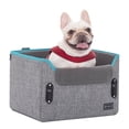 thumbnail image 3 of PETSFIT Dog Car Seats for Small Dogs, Portable Dog Booster Car Seat with Patent Safe Buckles,Pets Up to 25lbs ,Grey, 3 of 12
