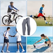 3 Pairs Leg Sleeves,Full Length Leg Compression Sleeve,Sports Leg Knee Sleeve with Anti Slip Silicone Strips,UV Protect Long Leg Sleeves for Men Women Basketball Football Running