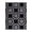 V-Black, variant on CAMILSON Solana Non Slip Modern Floral Indoor Area Rug Black/Grey 5x7