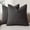 Charcoal, variant on otnbgsr A set of 2-piece decorative linen grid pillow set, neutral farmhouse retro cushion set, modern bohemian style home decoration sofa chair sofa bedroom living room, 18 x 18 inches