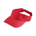 thumbnail image 2 of Augusta Boy's Sport Twill Cotton Visor, Red, One Size, 2 of 2