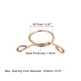 thumbnail image 2 of Unique Bargains Fuel Line Hose Clips, 50 Pack 17mm 65Mn Steel Single Wire Tubing Spring Clamps, 2 of 5