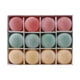 thumbnail image 2 of Set de 12 adornos navideños cubiertos de terciopelo | Bolas decorativas de plástico a prueba de fracturas de 6 cm | Decoraciones multicolores para árboles navideños | Decoración ligera y elegante, 2 of 6
