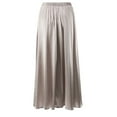 thumbnail image 4 of GigrtiJin Womens Satin Midi Skirt Elastic High Waist Flowy Maxi Skirts Silk Elegant Long Trendy A-Line Skirts, 4 of 8