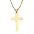 thumbnail image 1 of Simple Cross Necklace for Mens Stainless Steel Pendant,24 Inch, 1 of 4