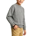 thumbnail image 5 of Boys Knit Cotton Pullover Sweaters Crewneck Warm Casual Long Sleeve Kids Fall Winter Clothes Gray 4-14, 5 of 8