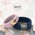 thumbnail image 2 of Rinfit Silicone Rings for Men - Male Rubber Wedding Bands - Metal Infinity Collection, 2 of 4