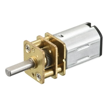 Uxcell Micro Speed Reduction Gear Motor, DC 12V 1200RPM with Full Metal Gearbox
