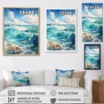 thumbnail image 4 of Designart "Exotic Shore Wave Blend" Beach Floater Framed Canvas Wall Art, 4 of 5