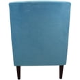 thumbnail image 4 of Pemberly Row 17.5"H Fabric Rolled Arm Lounge Chair in Teal Blue, 4 of 4