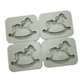 thumbnail image 1 of Del Silicón de Tableta de Del de 3D , A: 4 caballos perfecl Cera de aromaterapia molde de yeso, 1 of 8