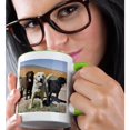 thumbnail image 2 of 3drose, Three Colors of Labrador Retriever Dogs - Us05 Zmu0355 - Zandria Muench Beraldo, 15oz Two-tone Green Mug, 2 of 6