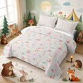 thumbnail image 3 of Erosebridal Duck Quilt King for Girls, Pink Boots King Coverlet Set, 3 Pieces 1 Bedspread and 2 Pillowcases, 3 of 7
