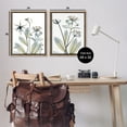 thumbnail image 4 of Stupell Industries Modern Budding Blooms Botanical & Floral Photography Brown Floater Framed Canvas Art Print Wall Art, 25 x 31, Set of 2, 4 of 10