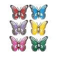 thumbnail image 3 of Decoración de pared con mariposas de metal. Elegante obra de arte de hierro para balcón, baño o dormitorio. 6 piezas, 3 of 9